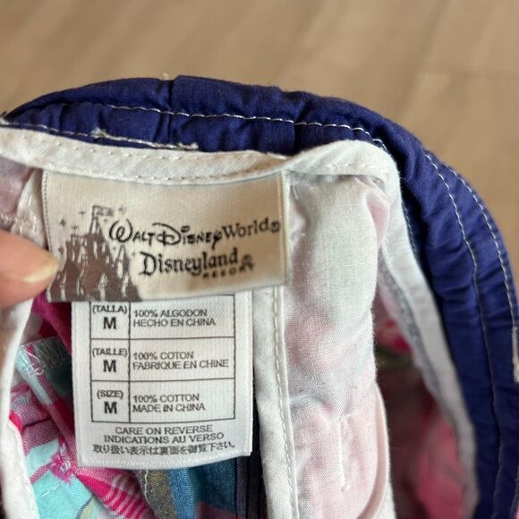 Walt Disney World Women's shorts Plaid Mickey Mouse Pink Patchwork size m - Picture 7 of 7